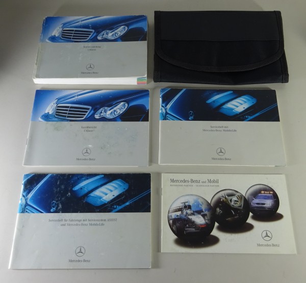 Bordmappe + Betriebsanleitung Mercedes C-Klasse W203 C180, C55 AMG etc. von 2005