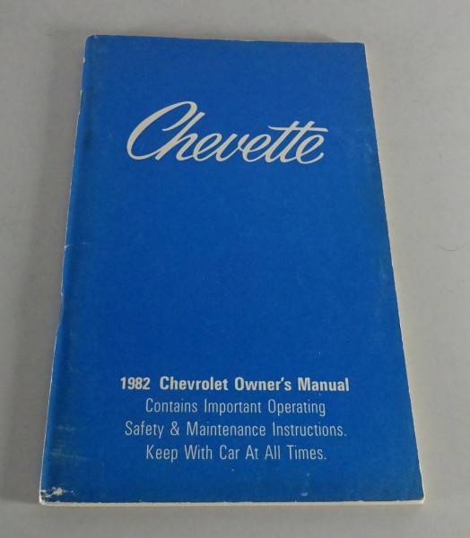 Owner´s Manual / Handbook Chevrolet Chevette Stand 1982