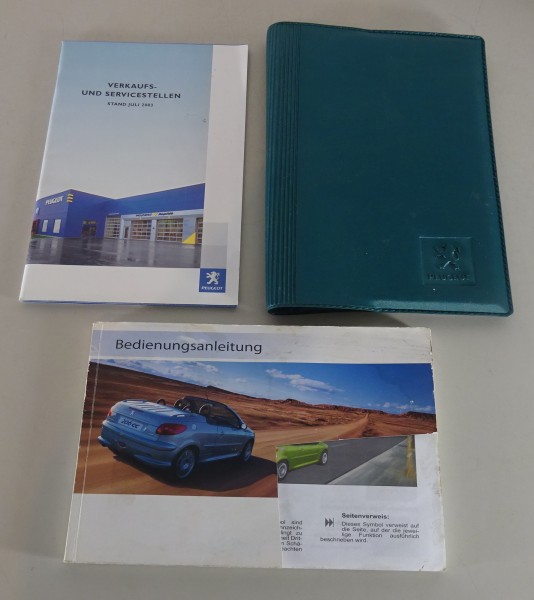 Bordmappe + Betriebsanleitung / Handbuch Peugeot 206 CC Cabrio Stand 03/2006