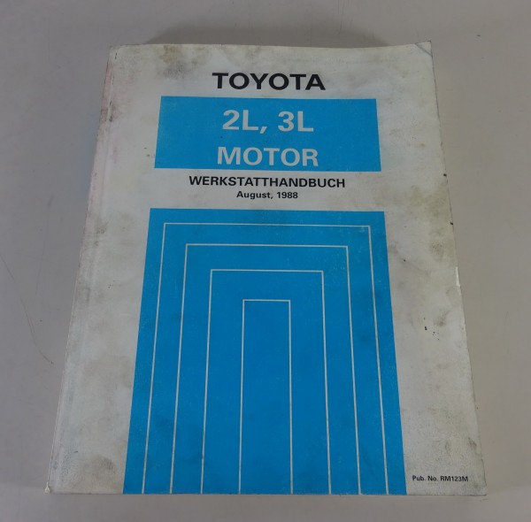 Werkstatthandbuch Toyota Hilux Motor 2,4 / 2,8 L / Vierzylinder Stand 08/1988