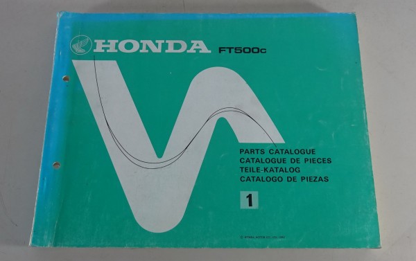 Teilekatalog / Parts Catalog Honda FT 500 / FT 500 C Stand 1982