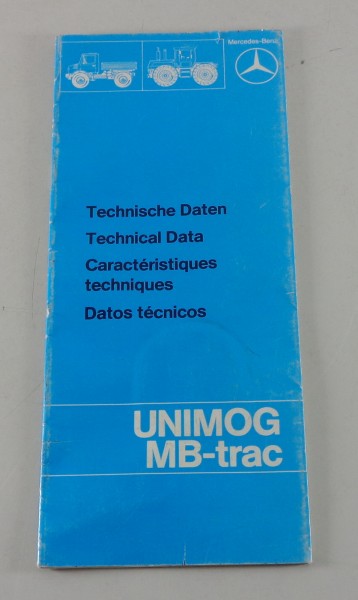 Handbuch Technische Daten Mercedes U 600 800 900 1000 1100 1300 1500 1700 8/1981