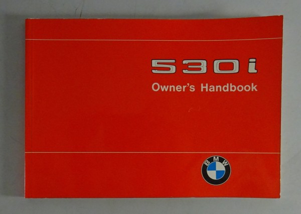 Betriebsanleitung BMW 5er E12 530i US-Modell Stand 10/1974