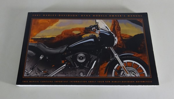 Owner´s Manual / Handbook Harley Davidson 2001 Dyna Models from 10/2000