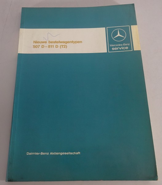 Werkplaats handboek Mercedes Benz Transporter T2 507D - 811D Stand 04/1986
