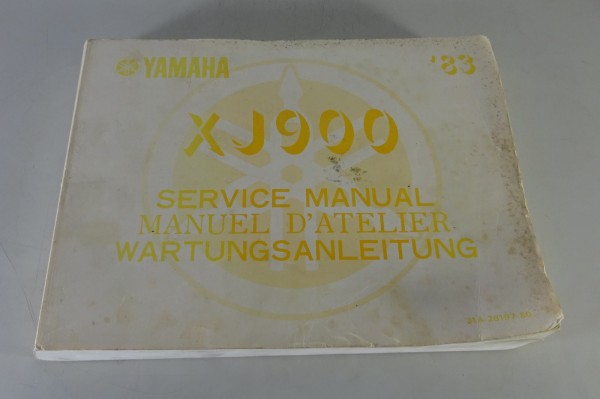 Werkstatthandbuch / Service Manual Yamaha XJ 900 Modelljahr 1983