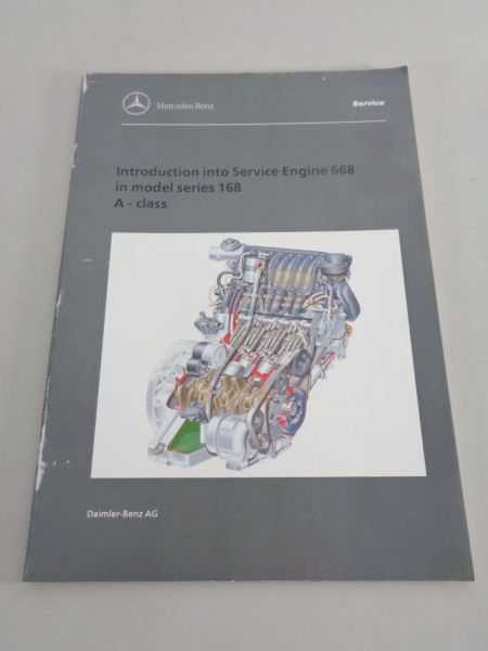 Workshop Manual Introduction Mercedes Diesel Engine OM 668 in A-Class W168 1998