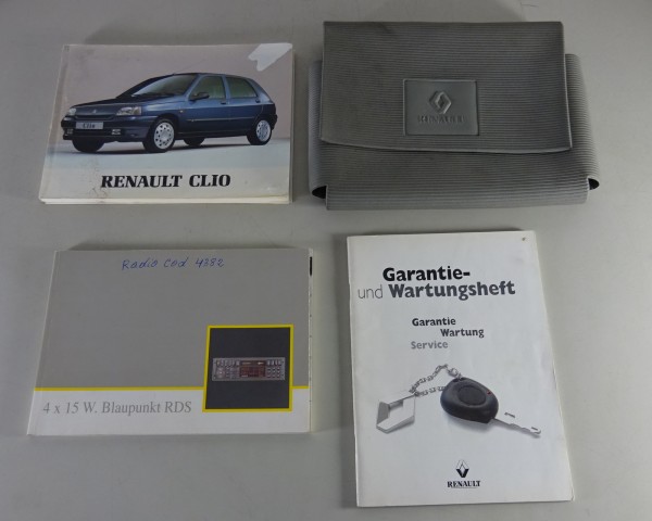Bordmappe + Betriebsanleitung / Handbuch Renault Clio Stand 1994