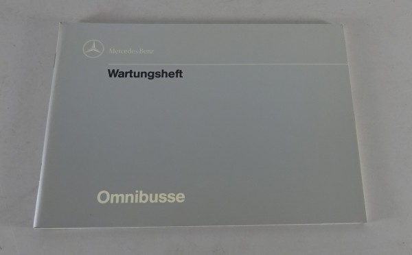 Scheckheft / Wartungsheft blanko Mercedes Benz Bus O 405 407 408 von 09/1989