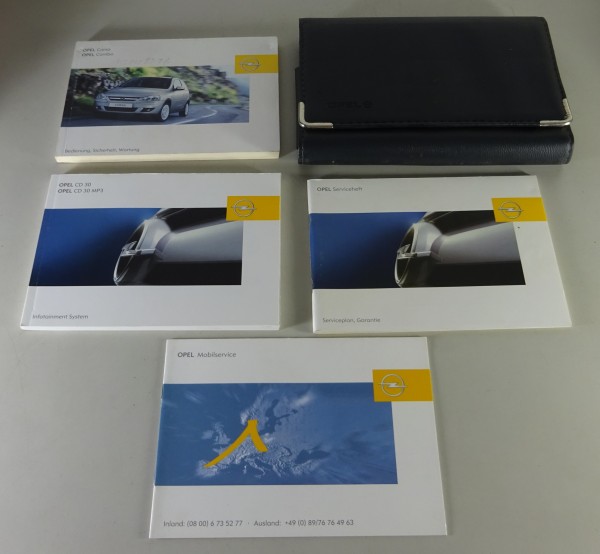 Bordmappe + Betriebsanleitung / Handbuch Opel Corsa C Stand 08/2004
