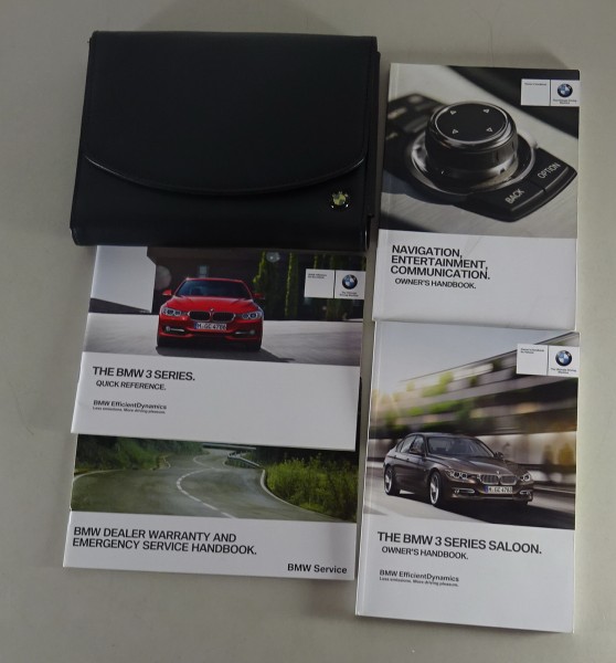 Owner's Manual + Wallet BMW 3-Series Saloon F30 318i 320i 330d etc. from 02/2013