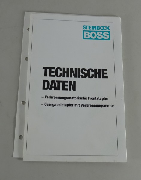 Technisches Datenblatt Steinbock Verbrennungsmotorische Frontstapler von 02/1993