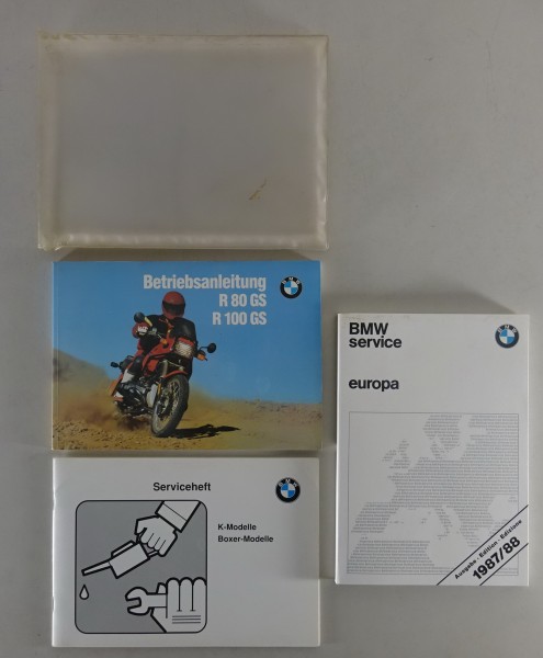 Bordmappe mit Betriebsanleitung BMW Motorrad R 80 GS / R 100 GS Stand 9/1990