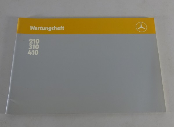 Scheckheft / Wartungsheft blanko Mercedes Benz Bremer Transporter T1 von 07/1986