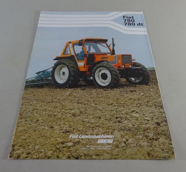 Faltprospekt / Prospekt Fiat - Traktoren 780 / 780 DT