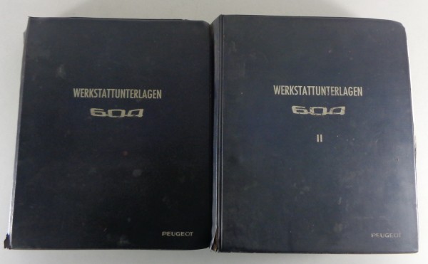 Werkstatthandbuch Peugeot 604 Band I + II ab Baujahr 1975