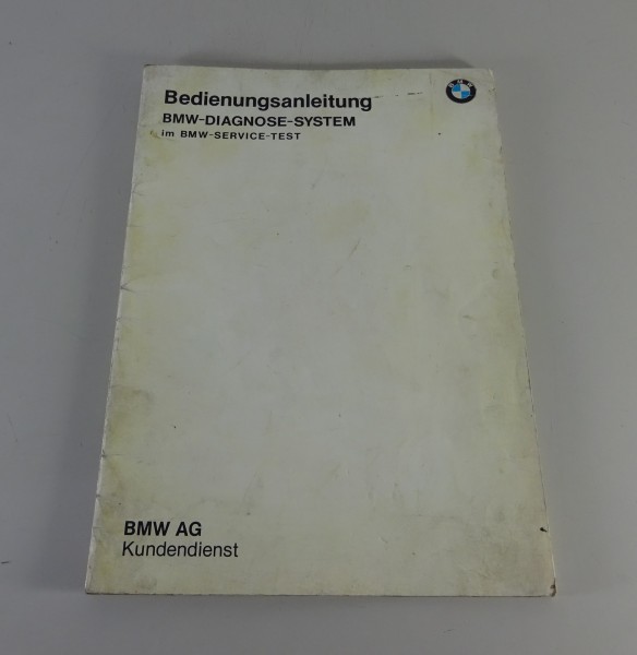 Betriebsanleitung / Handbuch BMW Service-Test / Diagnosegerät Sun 2013 von 1986