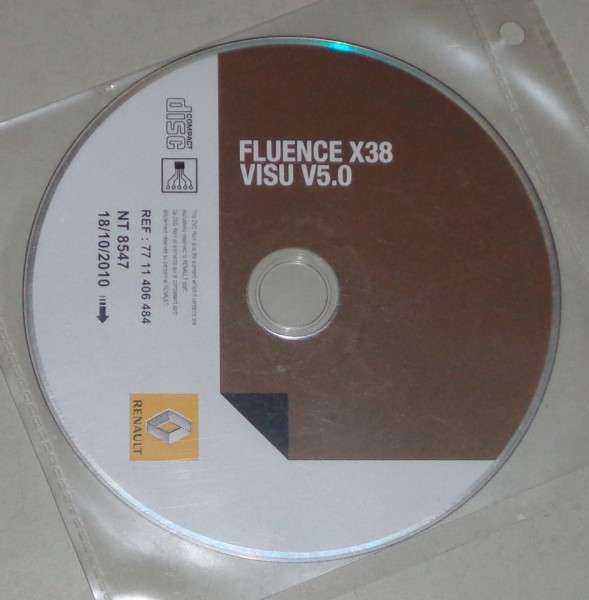 Werkstatthandbuch Elektrik / Schaltpläne auf DVD Renault Fluence X38 - 10/2010