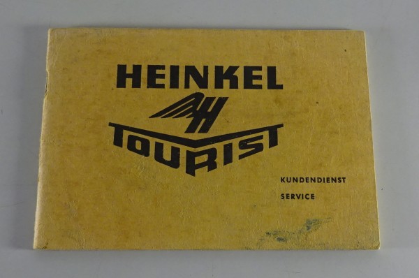 Scheckheft / Serviceheft Heinkel Tourist 103 - A2 Stand 04/1964