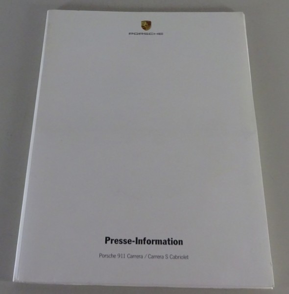 Pressemappe + CD Porsche 911 Carrera / 911 Carrera S Cabriolet Stand 02/2005