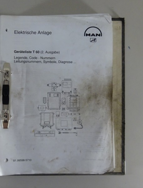 Werkstatthandbuch MAN Legende, Code-Nummern, Leitungsnummern Stand 04/2003