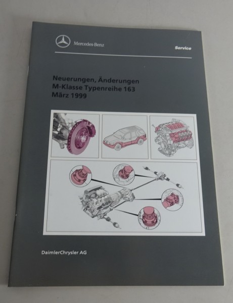 Werkstatthandbuch Einführung Mercedes Benz Neuerungen M-Klasse ML W163 von 03/99