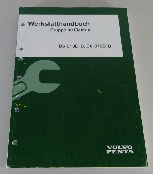 Werkstatthandbuch Volvo Penta D6-310D-B / D6-370D-B Gruppe 30 Elektrik 08/2005