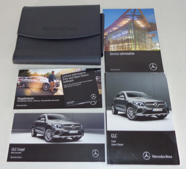 Owner's Manual + Wallet Mercedes C253 Coupé GLC 250 300 / 250 d 350 d from 2016