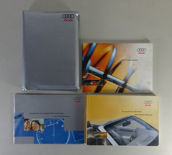 Bordmappe + Betriebsanleitung / Handbuch Audi A4 B6 Cabrio Stand 11/2002