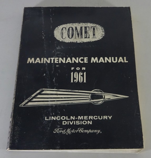 Maintenance Manual Mercury Comet for 1961