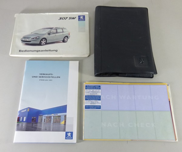 Bordmappe + Betriebsanleitung / Handbuch Peugeot 307 Stand 01/2004