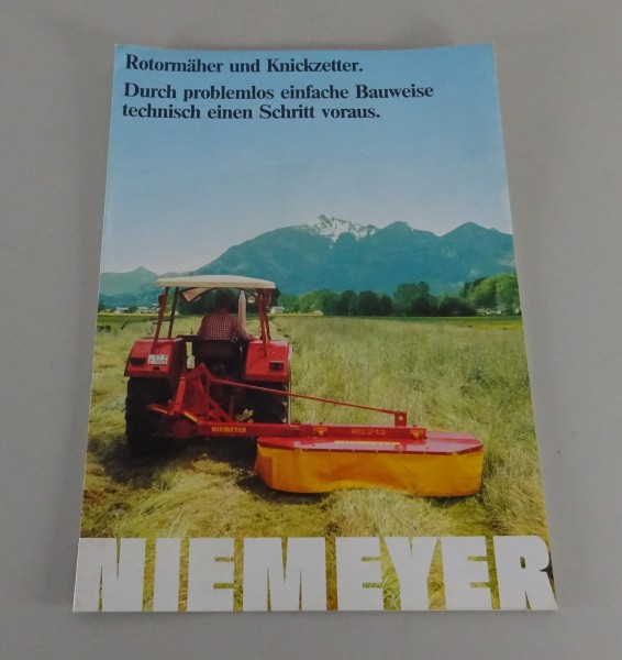 Prospekt / Broschüre Niemeyer Rotormäher & Knickzetter RO 167 - RO 270-F-R