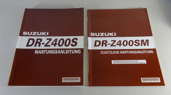 Werkstatthandbuch / Wartungsanleitung Suzuki DR-Z 400 S / DR-Z 400 SM v. 03/2000