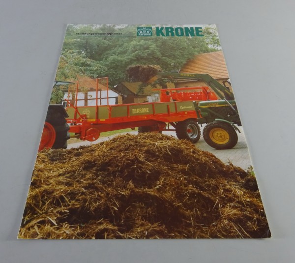Prospekt / Broschüre Krone Stalldungstreuer Optimat Stand 04/1984