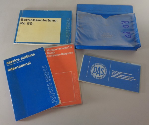 Bordmappe + Betriebsanleitung / Handbuch NSU RO 80 Wankel Stand 01/1973