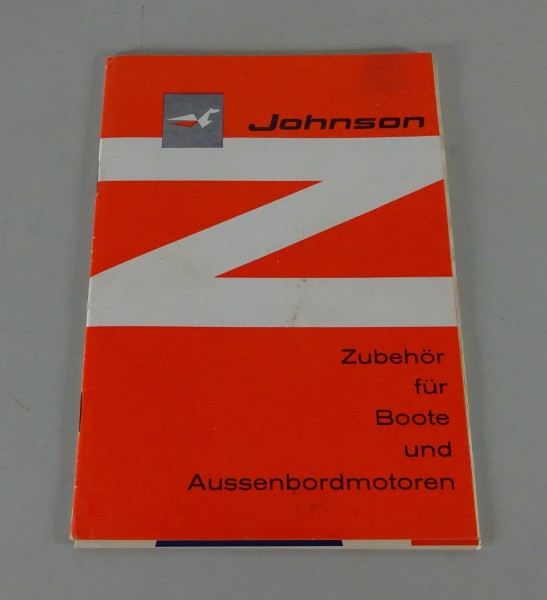 Prospekt / Broschüre Johnson Zubehör für Boote & Außenborder Stand 05/1966