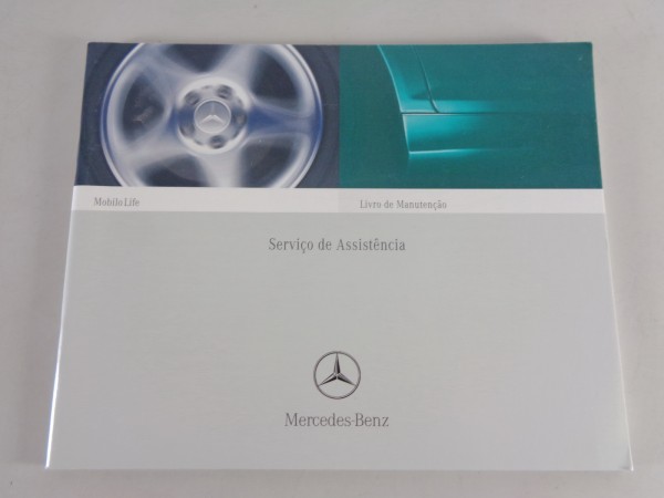 Scheckheft Mercedes Benz SLK, CLK, SL, CL, etc. von 04/2002 Portugiesisch