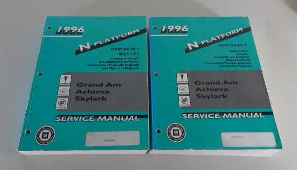 Workshop Manual Pontiac Grand Am / Oldsmobile Achieva / Buick Skylark from 1996