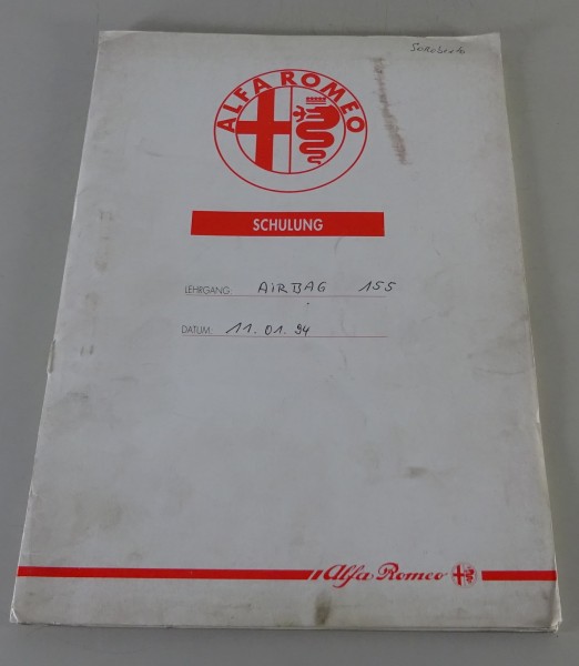 Werkstatthandbuch / Schulungsunterlage Alfa Romeo 155 Airbag von 1994