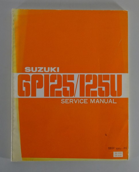 Workshop Manual / Service Manual Suzuki GP 125/125 U from 05/1979
