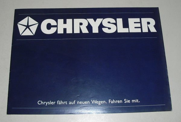 Prospekt / Brochure Chrysler PKW Programm 1987 Deutsch: Le Baron GS GTS...
