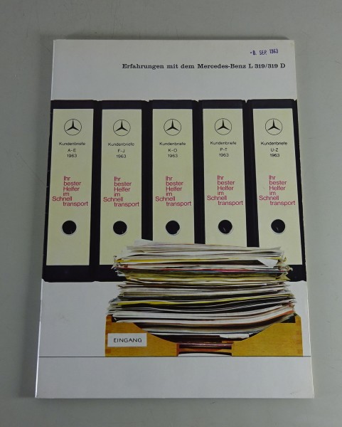 Prospekt Mercedes-Benz L 319 / L 319 D - Erfahrungen / Kundenbriefe Stand 7/1963