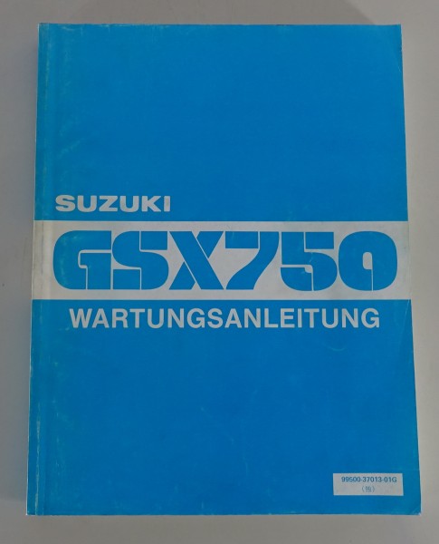 Werkstatthandbuch / Wartungsanleitung Suzuki GSX R750 Stand 10/1990