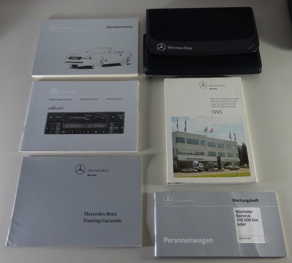 Bordmappe + Betriebsanleitung Mercedes R129 SL 280, 320, 500, 600 von 05/1995