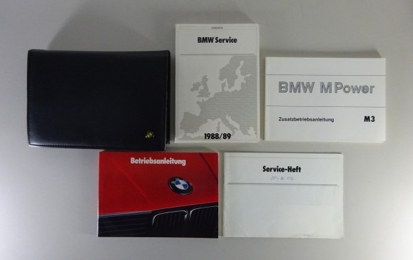 Bordmappe + Betriebsanleitung BMW 3er E30 M3 inkl. Cabrio 215 PS Stand 1988/89