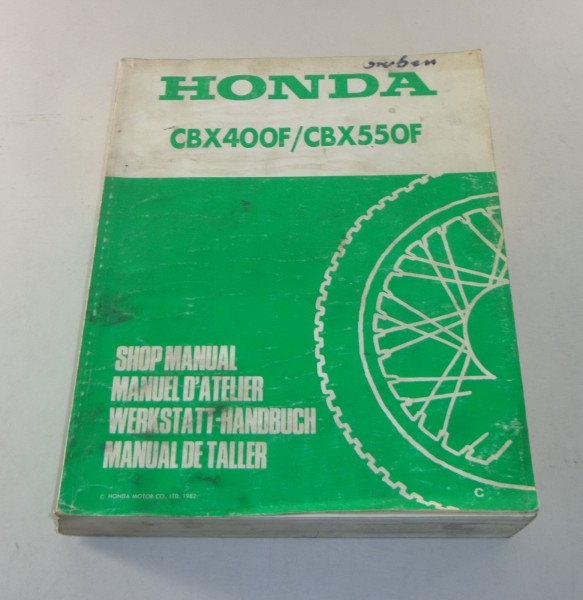 Werkstatthandbuch Honda CBX 400F / CBX 550F Stand 1982