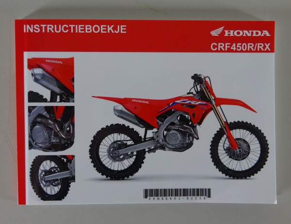 Instructieboekje / Handmatig Honda CRF 450 R/RX van 01/2022