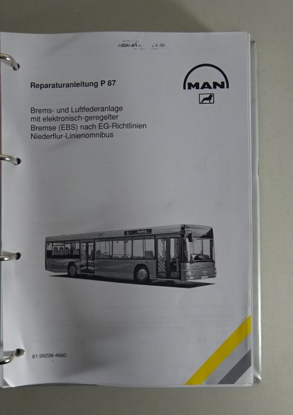 Werkstatthandbuch MAN Brems- und Luftfederanlage für Linienomnibusse Stand 2002