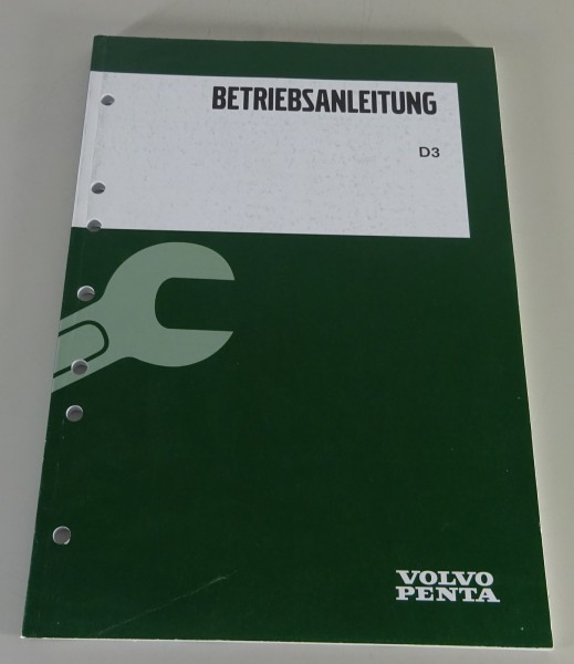 Betriebsanleitung Volvo Penta D3 Motoren D3-110i-F bis D3-220A-F Stand 01/2012