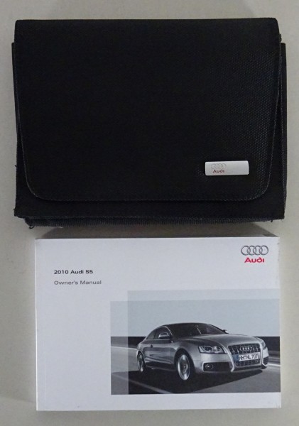 Wallet + Owner's Manual / Handbook Audi S5 Typ 8T from 05/2008